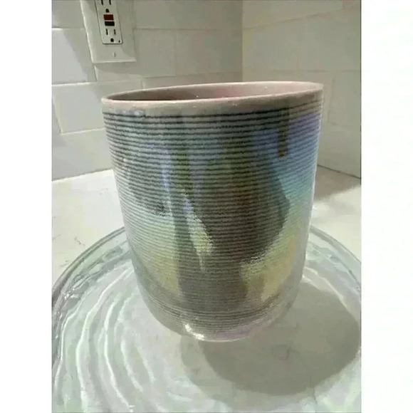 Large Coffee Mug Gray Pink Iridescent Pearl LaRochelle Signature Collection - Picture 7 of 14